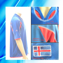 100% Polyester Man′s Short Sleeve Soccer Jersey